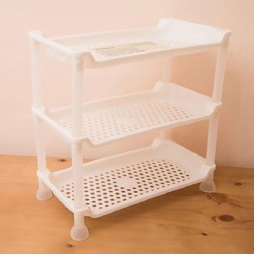 樂活 三層架 衛浴置物架 白色 台灣製  34 x 34 x 19cm  1組