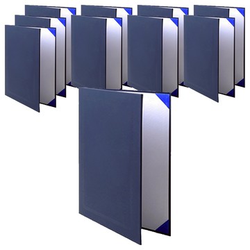 Sewoosee 絲絨獎狀證書夾 深藍色  10個  深藍