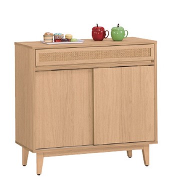 AS DESIGN 雅司家具-茄壽郎藤編3尺餐櫃下座-91*40*86cm