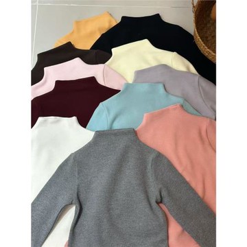 純棉打底衫女童2026新款秋冬兒童長袖t恤寶寶內搭保暖圓領上衣