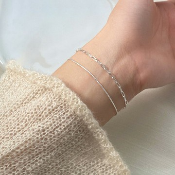 十四行詩｜微光環繞雙層手鍊 S925銀 梧桐好物嚴選