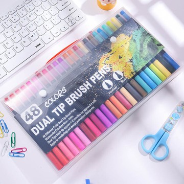 48色 入門款軟雙頭水彩馬克筆 麥克筆 水彩筆 美術筆