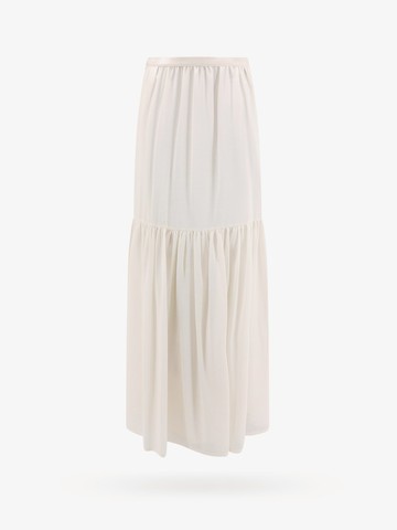 Flounced virgin wool long skirt - MAX MARA - gender_Woman