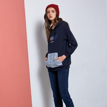 JIN HWA 今譁 詹譁霓 12時尚個性連帽棉T P0191