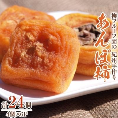 ふるさと納税 橋本市 柳フルーツ園の「紀州手作り　あんぽ柿」24個入り