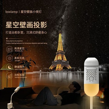 心動販賣機💕星空壁畫小夜燈💡 壁畫小夜燈 星空壁畫夜燈 牆壁夜燈 星空小夜燈 投牆高亮 超清語音控制 臥室投影