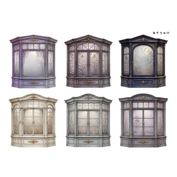 【9 月新品】20-150-0204 裁切紙 幻想復古浪漫喫茶店