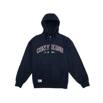 Converse Retro Fz Ft Fleece Top 男款 黑色 復古 全拉鍊 外套 UCJ085-023