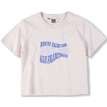 BEN DAVIS BDZL4-0007-08 LADIES PRINT CROP TEE 抗菌防臭 女生 短版T (粉色)