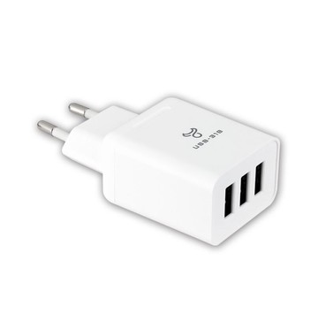 POWER BULL動力公牛 歐規大/小圓3USB充電器/3.1A【UTA-88】