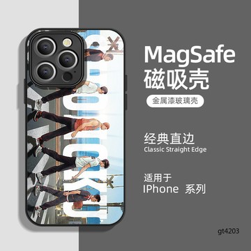 magsafe磁吸 無線充電手機殼 蘋果16pro max手機殼灌籃高手 16pro新款玻璃保護套 15個性時尚創意
