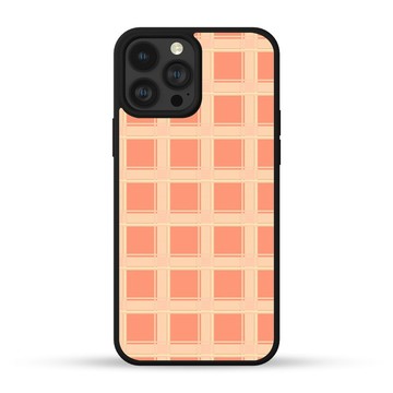 復古橙色格子 iPhone手機殼 三星手機殼