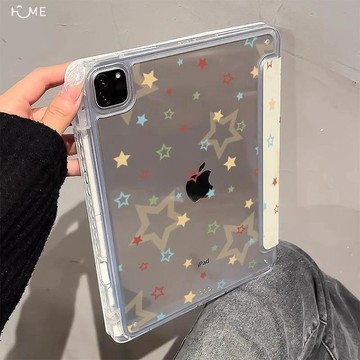 彩色星星蘋果ipad11平板保護殼air7/6保護套10代耐摔pro防彎9mini