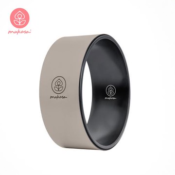 [Mukasa] PU瑜珈輪 - 奶茶色/LOGO款 - MUK-24502