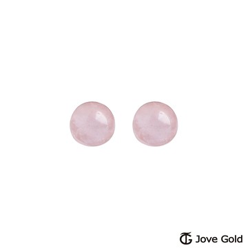 Jove Gold 漾金飾 純淨黃金/水晶耳環