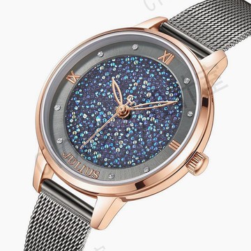 韓國 JULIUS JA-1216  星空面 網帶 時尚 防水 女士手錶【100%原裝+高級禮盒套裝】【亞德機械五金家居】