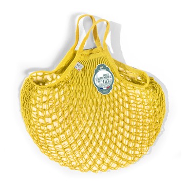 法國Filt經典手工編織袋-鮮黃色(M)