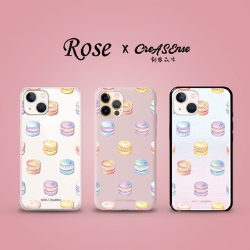 CreASEnse 聯名 Rose療癒美食插畫 繽紛馬卡龍派對 手機殼 空壓殼 液態矽膠 支援多型 ROAA03