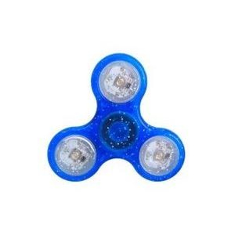 ハンドスピナー 光るラメ 6カラー 指スピナー 光る 光 LED 蓄光 hand spinner レインボー 虹色 スピーカー 三角 ストレス解消  グッズ 派手 目立つ おもしろ LINEショッピング