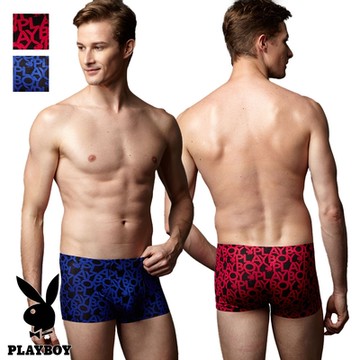 【PLAYBOY】立體印花無痕平口褲