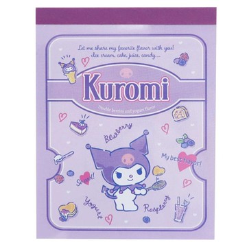 日本直送 三麗鷗 酷洛米 Kuromi 黑咪 迷你便條記事本 便條紙 便條本 備忘錄 日本製文具