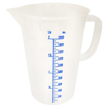 LM 力銘 聚丙烯 量水杯 帶刻度  2L  1個  透明色