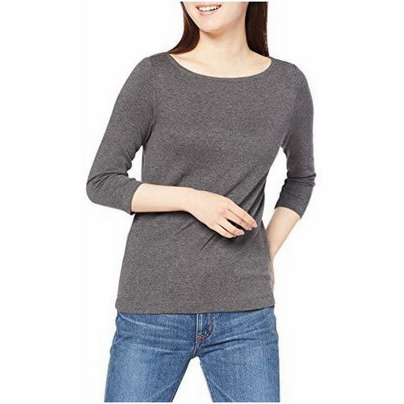 Amazon Essentials ボートネック スリムフィット 七分袖 Tシャツ レディース ヘザーチャコール L Slim 通販 Lineポイント最大0 5 Get Lineショッピング