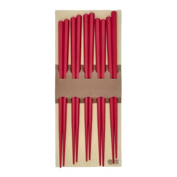 優得 PPS 合金筷  筷子5雙  紅色  1組