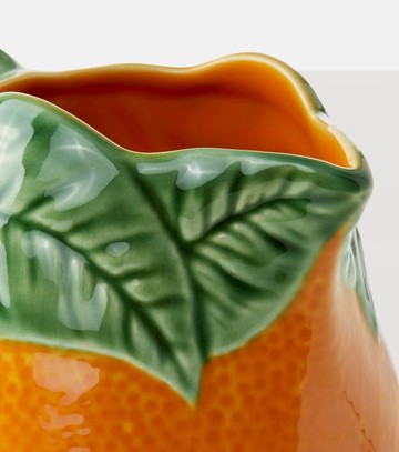 Bordallo Pinheiro Orange earthenware jug