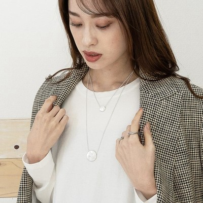 ヴィンテージ ロングネックレス ブラックパールロングネックレス 49AV JUNKO SHIMADA｜クロス