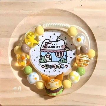 臺灣-出貨🔥原創手作Hellokitty小天使手鍊串珠小衆首飾少女心超可愛閨蜜手串