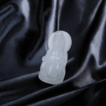 【天上聖母】冰種翡翠媽祖娘娘吊墜  | 天然緬甸A貨翡翠 | 送禮