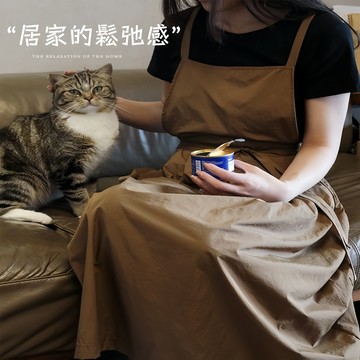 🌸優雅時尚🌸長款百褶工作裙 防潑水 圍裙 工作服 廚房圍裙 咖啡店工作服 美髮店圍裙 寵物店圍裙 美容店圍裙 加長圍裙