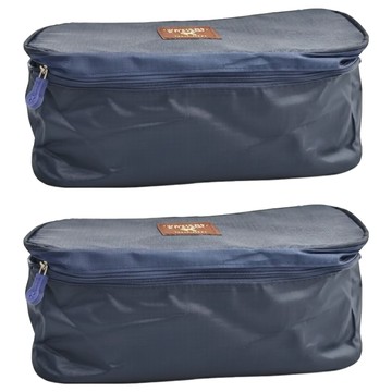 多功能內衣收納整理包 防水尼龍+滌綸 2入  藍色