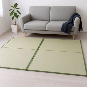 樂座藺草榻榻米｜88x88x2.3cm｜1件｜正統和風｜單元榻榻米 藺草原色