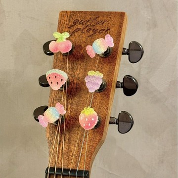 Guitar Player 【小吉飾】弦鈕裝飾配件 水果糖系列