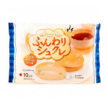 柿原鬆軟香草奶油風味夾心蛋糕10入
