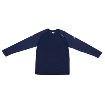 【KAPPA】 義大利時尚吸濕排汗 型男長袖圓領衫 丈青 372E1XWB29