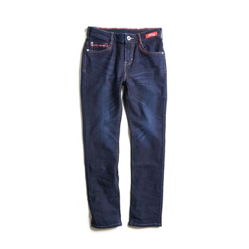 EDWIN｜JERSEYS｜女裝｜保溫內刷毛中直筒丹寧迦績褲