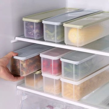 熱賣爆款麵條收納盒長方形冰箱廚房食品級密封保鮮盒帶蓋雜糧掛麵意麵盒0701 TBP7