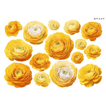 【10月新品4】20-22-0157 裁切紙・拼貼素材 陸蓮花