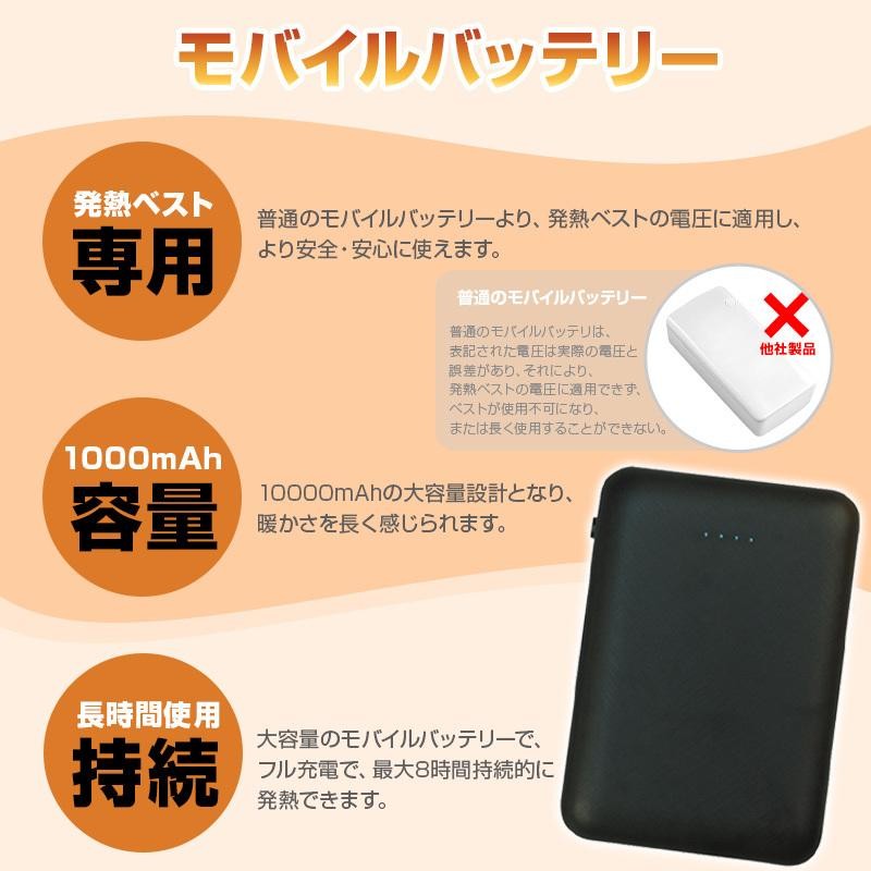 バッテリーセット同時発売】 電熱ベスト 11エリア発熱モデル モバイル