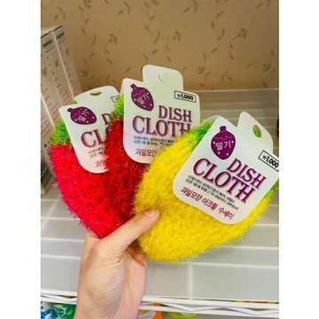 ✨台灣現貨?? 韓國超強 草莓菜瓜布 顏色圖案隨機 韓國菜瓜布 洗碗 刷碗 洗碗布 菜瓜布 加厚不沾油 #丹丹悅生活