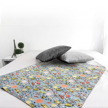BEARBED 熊棉 多功能靜音防水墊  環遊世界  小(90 x 75cm)