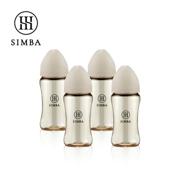 小獅王辛巴 新生適用-蘊蜜鉑金PPSU寬口防脹氣奶瓶4支組(270ml)【團購專屬賣場】