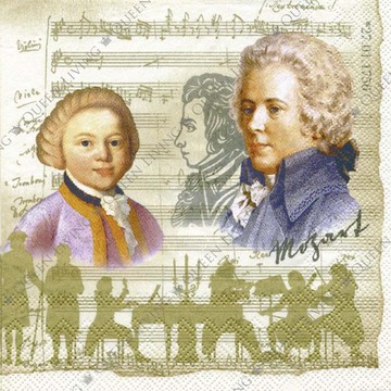 德國 IHR-33*33cm餐巾紙-莫札特(米)