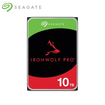希捷 Seagate 那嘶狼Pro IronWolf Pro 10TB NAS專用硬碟 (ST10000NT001)