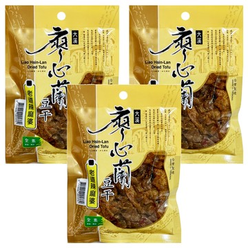 大溪廖心蘭豆干 老道辣麻婆 秘方燉滷  110g  3包