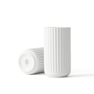 Lyngby 靈比 手工瓷花瓶（H 15.5cm、白）