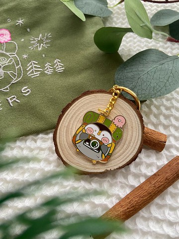 旅行波波I 金屬鎖匙扣 I